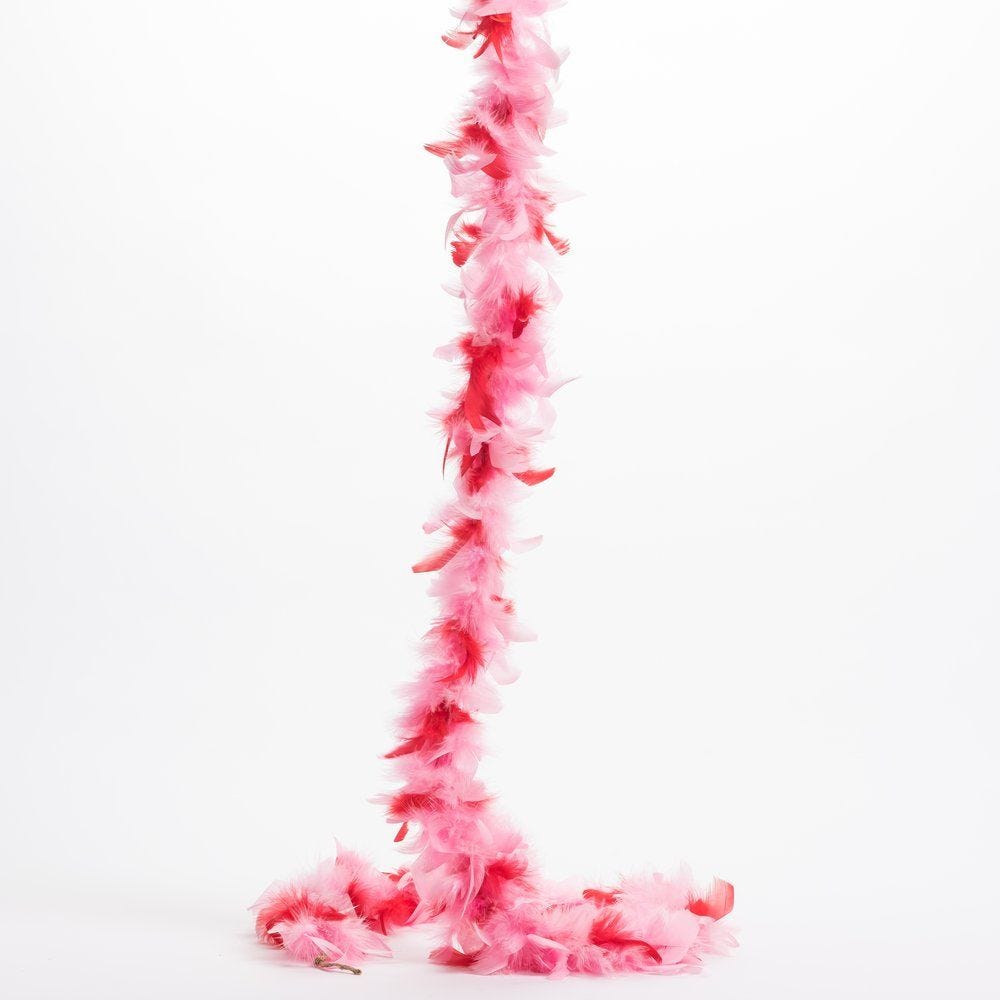Boa rouge camaïeu L 180 cm Boa rouge camaïeu L 180 cm