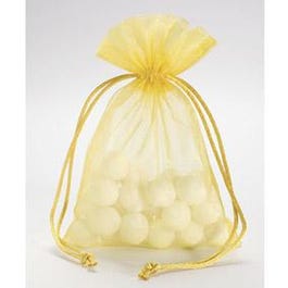Sachet organza or L 9 x H 12 cm - par 10 Sachet organza or L 9 x H 12 cm - par 10