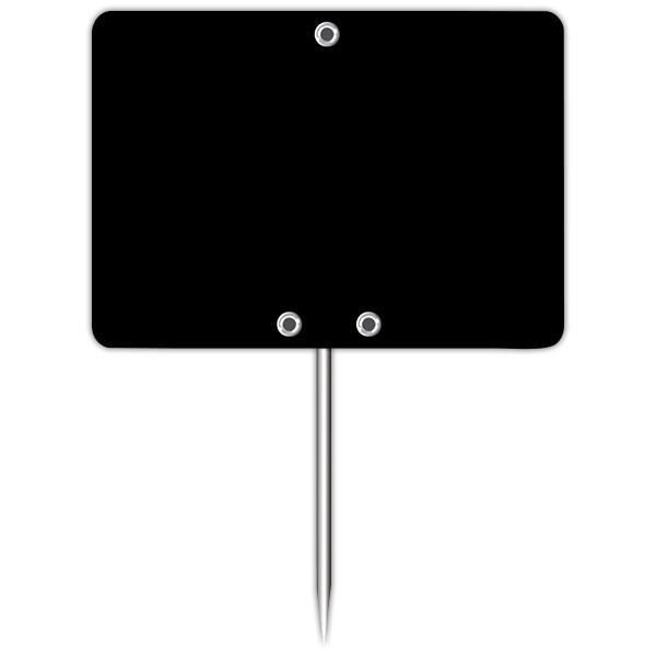Ardoise vierge avec pique inox 7 x 5 cm par 10 Ardoise vierge avec pique inox 7 x 5 cm par 10