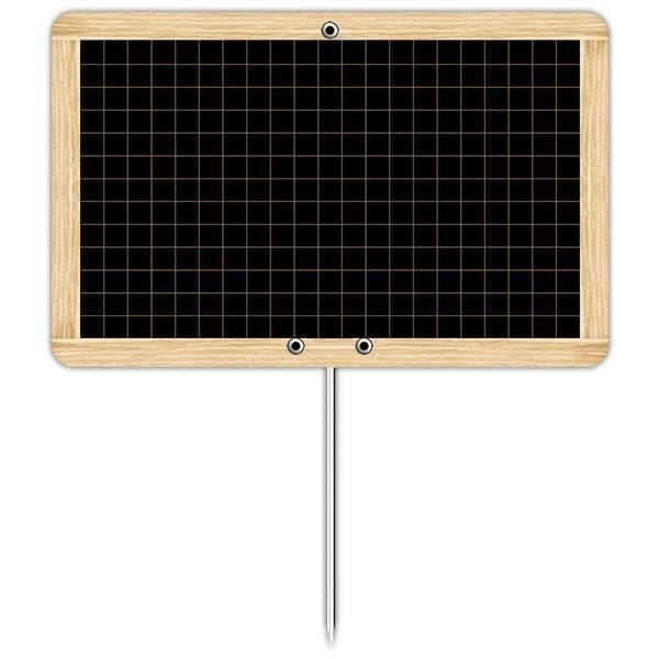 Ardoise d'antan à pique inox 12 x 8 cm par 10 Ardoise d'antan à pique inox 12 x 8 cm par 10