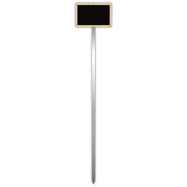 Ardoise d'antan à pique de 60 cm alu 12 x 8 cm par 10 Ardoise d'antan à pique de 60 cm alu 12 x 8 cm par 10