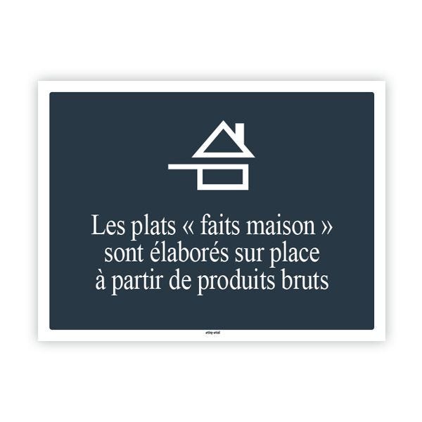Adhésif ''fait maison'' 20 x 15 cm - par 5 Adhésif ''fait maison'' 20 x 15 cm - par 5