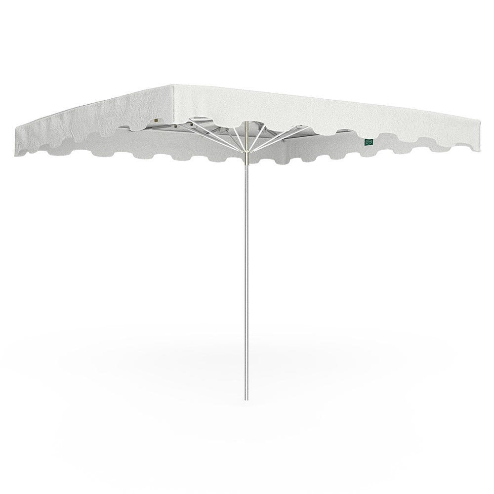 Parasol forain 300x250cm Blanc - armature + toile + housse