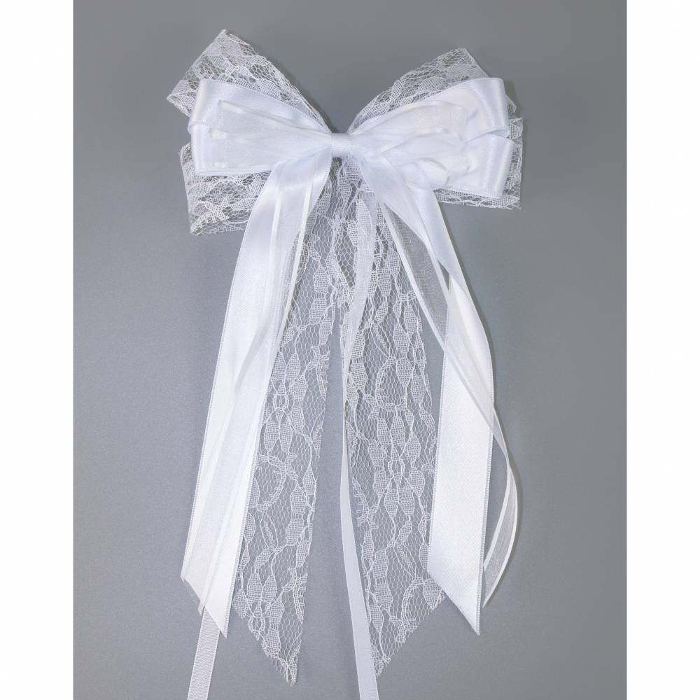 10 x Noeud marriage blanc 16 cm x 26 cm 10 x Noeud marriage blanc 16 cm x 26 cm