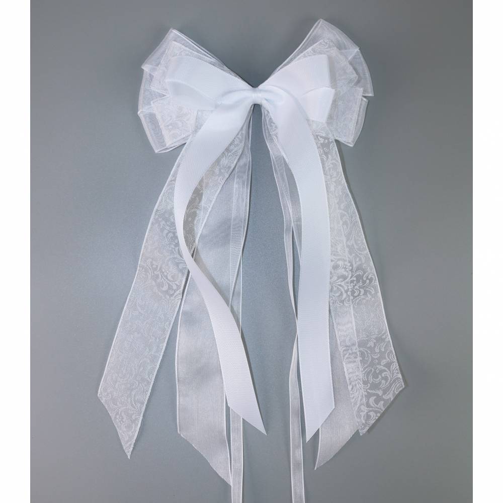 10 x Noeud marriage blanc 18 cm x 37 cm 10 x Noeud marriage blanc 18 cm x 37 cm