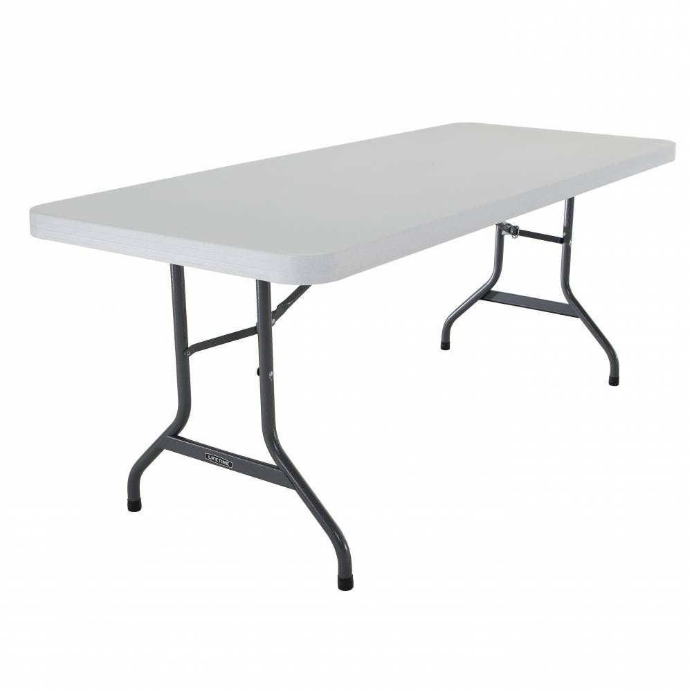 Table pliante rectangulaire 183cm LIFETIME- 8 personnes par 4