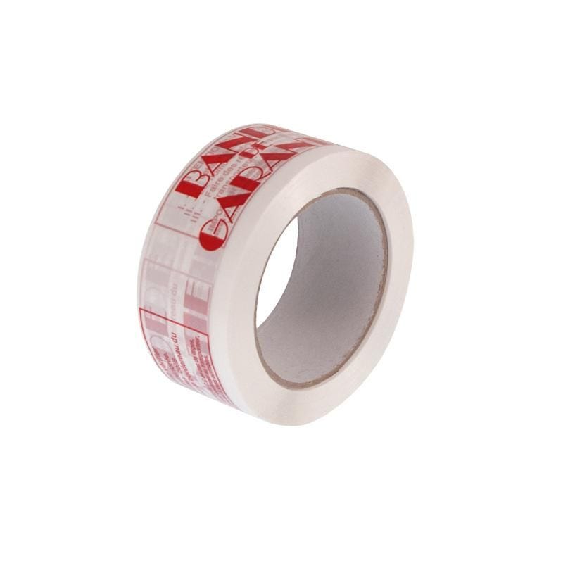 Adhésif polypropylène 48 mm x 100 m bande de garantie- 6 paquets de 6 pièces Adhésif polypropylène 48 mm x 100 m bande de garantie- 6 paquets de 6 pièces