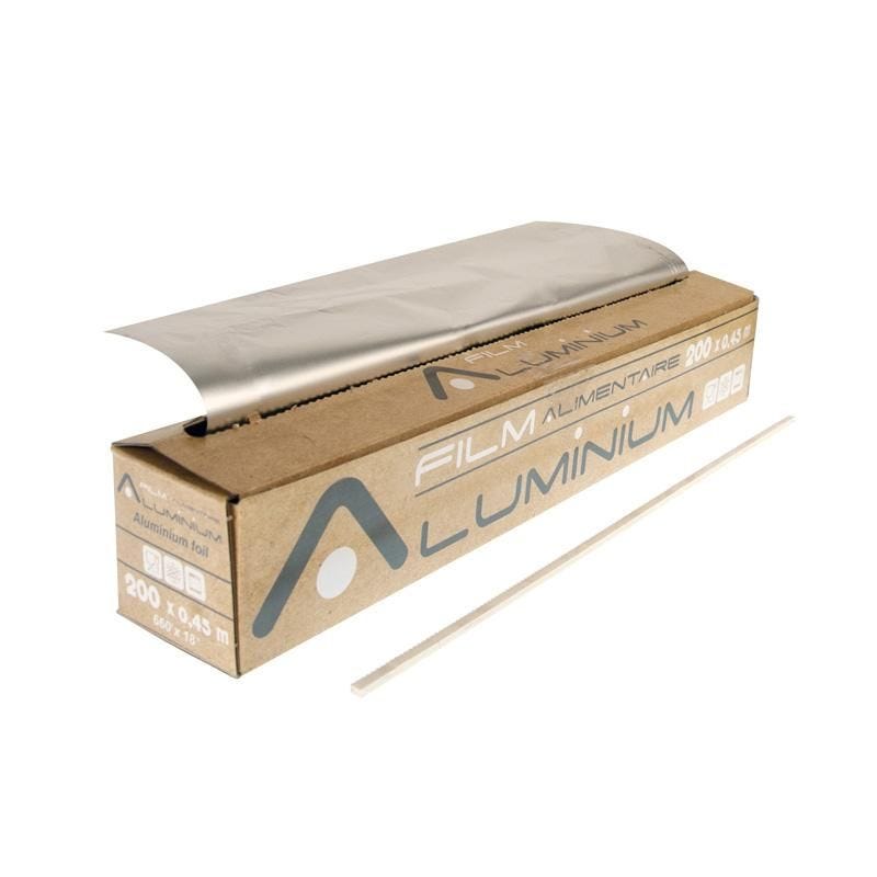 Aluminium pro en rouleau avec boite distributrice 200 x 0,33 m - par 3 pièces Aluminium pro en rouleau avec boite distributrice 200 x 0,33 m - par 3 pièces