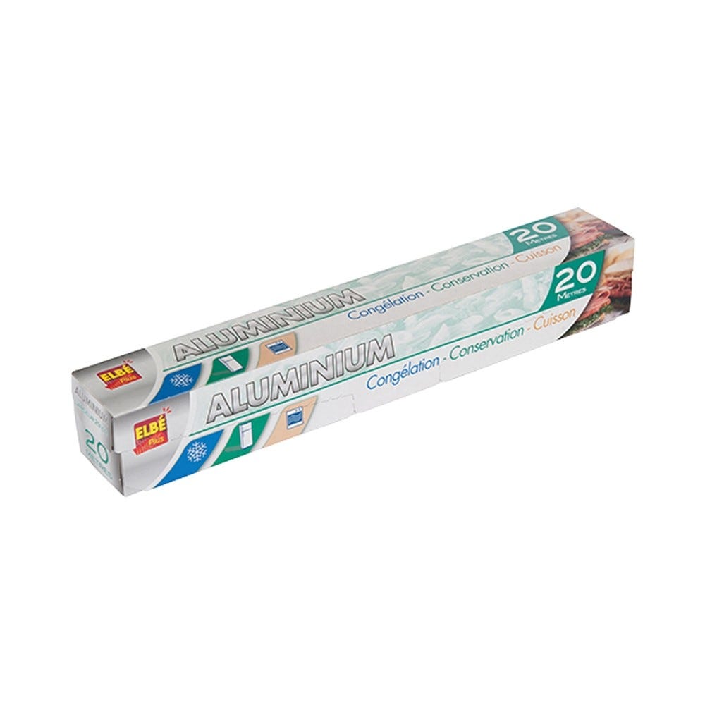 Aluminium ménager en rouleau 20 x 0,29 m - par 24 pièces Aluminium ménager en rouleau 20 x 0,29 m - par 24 pièces