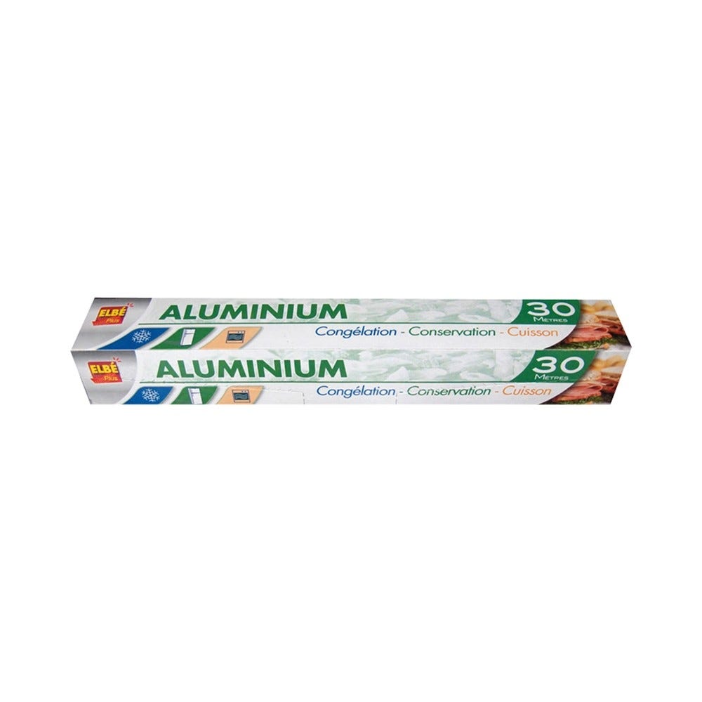 Aluminium ménager en rouleau 30 x 0,29 m - par 24 pièces Aluminium ménager en rouleau 30 x 0,29 m - par 24 pièces