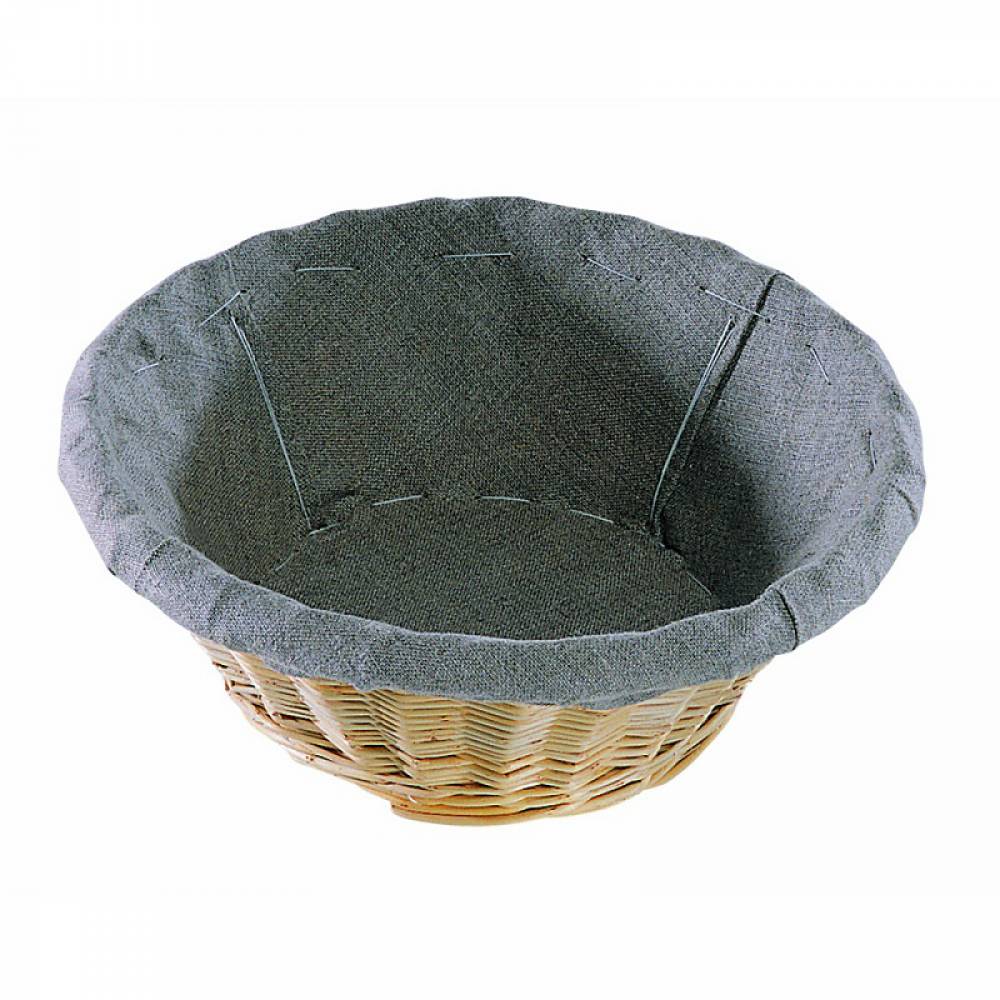 Banneton rond entoilé - 1 livre diamètre 21 cm et profondeur 9 cm Banneton rond entoilé - 1 livre diamètre 21 cm et profondeur 9 cm