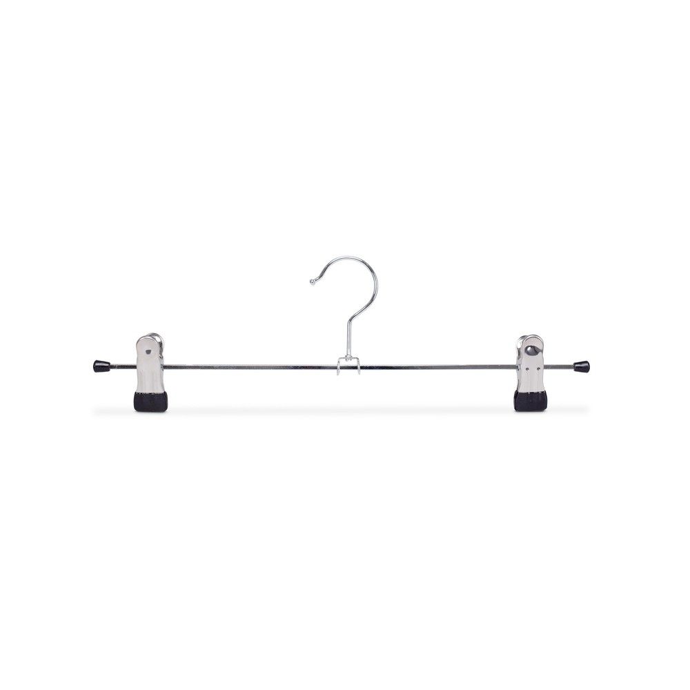 Cintre à pinces en métal chromé , 35 cm, par 50 Cintre à pinces en métal chromé , 35 cm, par 50
