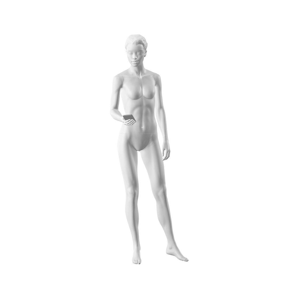 Mannequin femme, Urban, blanc mat, pose 012 avec tête H193
