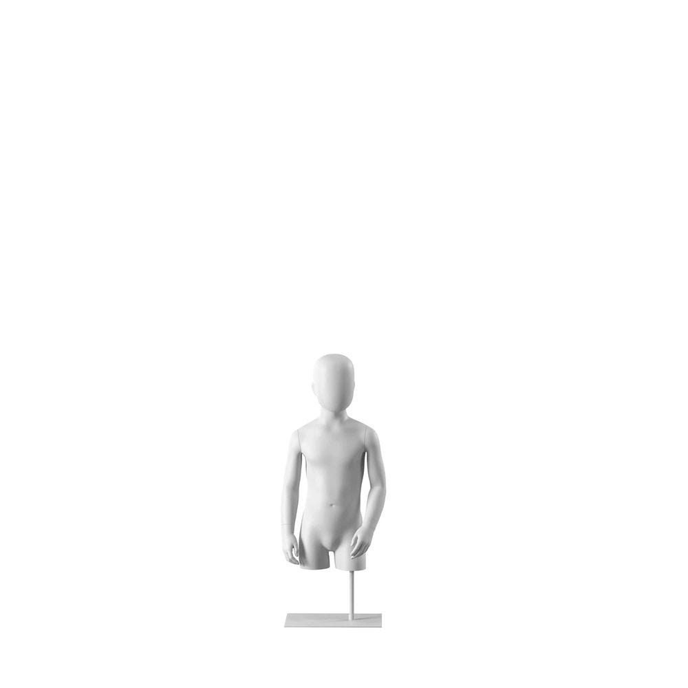 Buste enfant, tête abstraite, blanc, Sincere, pose 355 Buste enfant, tête abstraite, blanc, Sincere, pose 355
