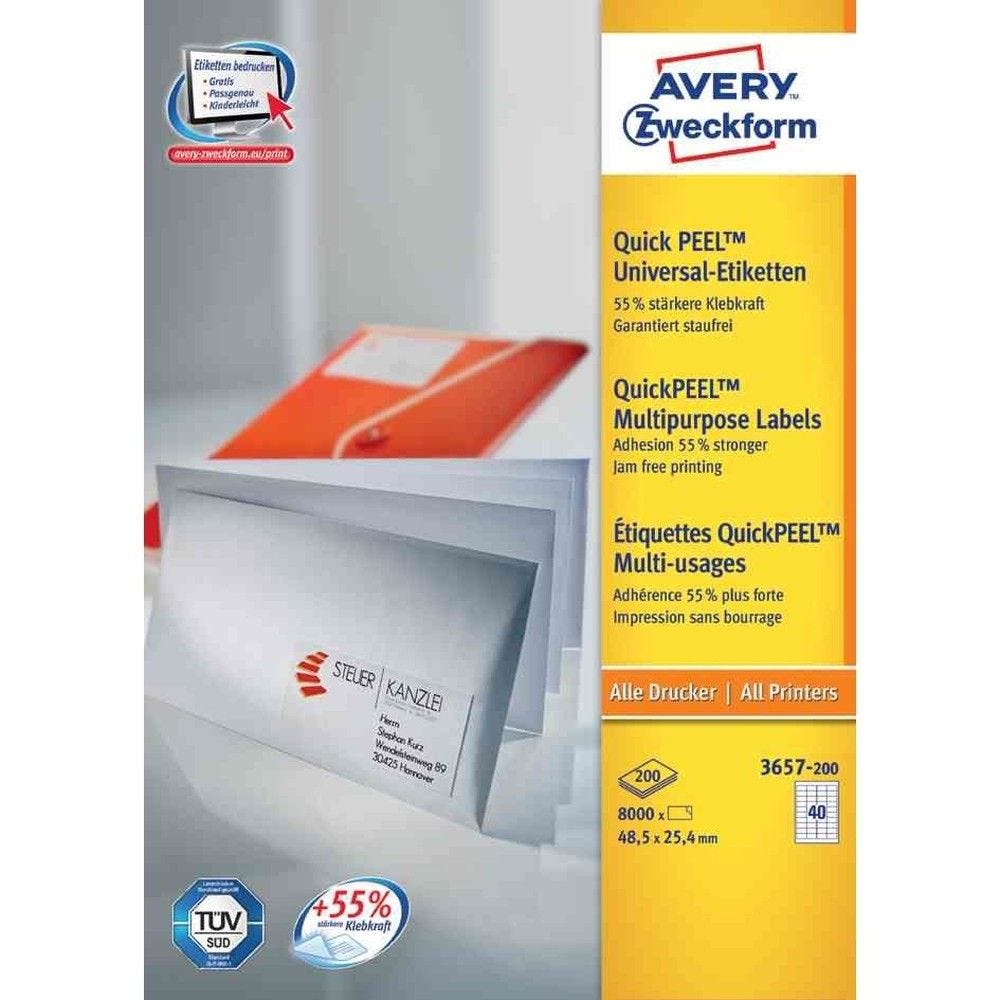 200 étiquettes multi-usages, 210 x 297 mm, blanc 200 étiquettes multi-usages, 210 x 297 mm, blanc