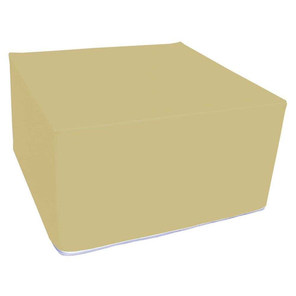 Assise carrée en mousse beige 45 x 45 cm et hauteur 25 cm Assise carrée en mousse beige 45 x 45 cm et hauteur 25 cm