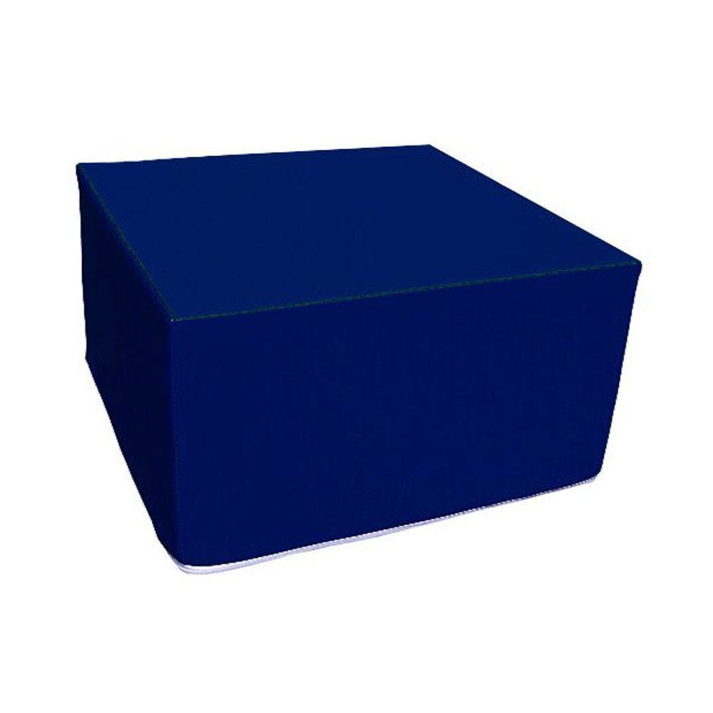 Assise carrée en mousse bleu foncé 45 x 45 cm et hauteur 25 cm Assise carrée en mousse bleu foncé 45 x 45 cm et hauteur 25 cm