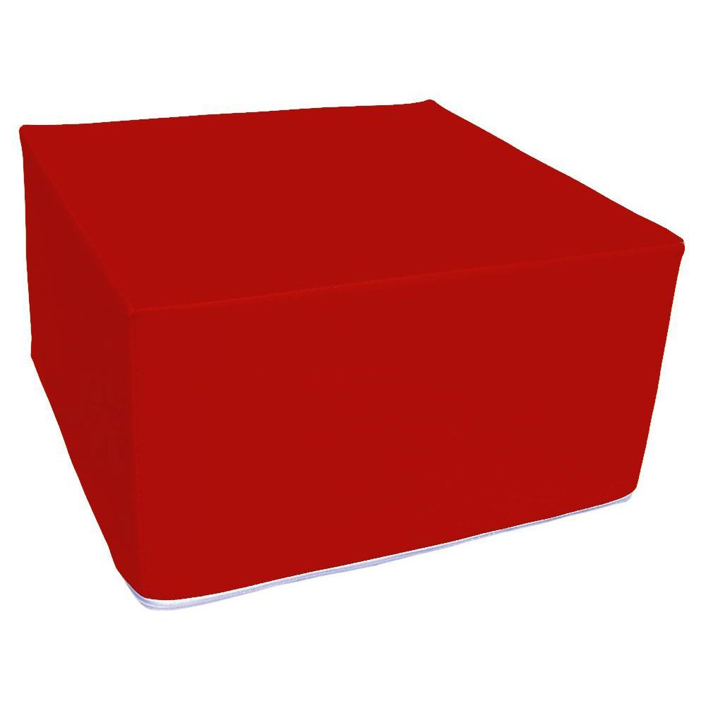 Assise carrée en mousse rouge 45 x 45 cm et hauteur 25 cm Assise carrée en mousse rouge 45 x 45 cm et hauteur 25 cm
