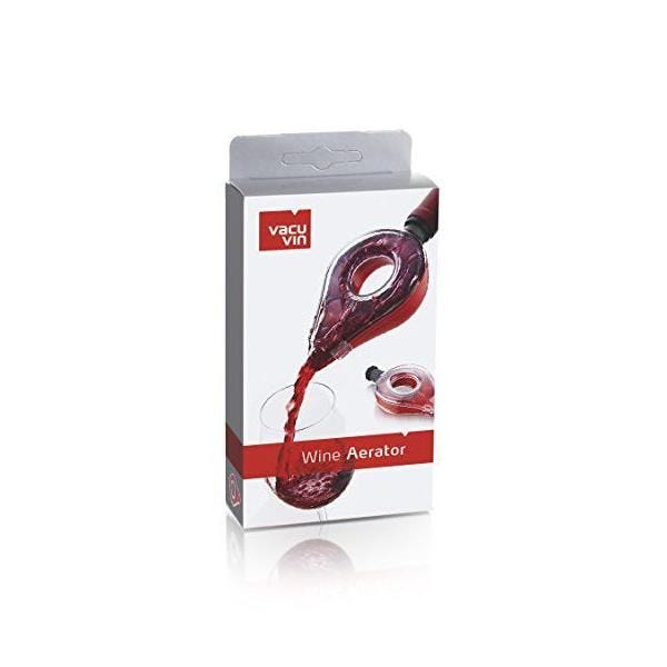 Aérateur à vin rouge/transparent 3,3x8,19x14,8 cm - vacu vin Aérateur à vin rouge/transparent 3,3x8,19x14,8 cm - vacu vin