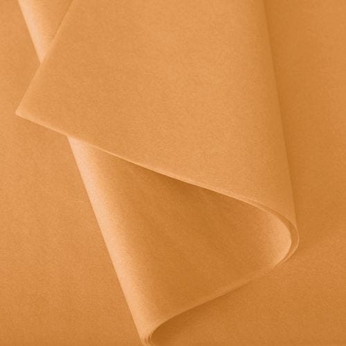 Papier de soie 50x75 cm - coloris safran - 240 feuilles - par 3