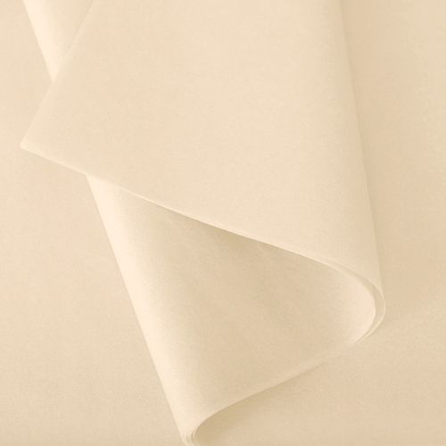 Papier de soie 50x75 cm - coloris crème - 240 feuilles - par 2