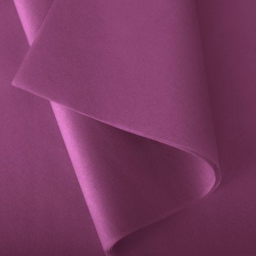 Papier de soie 50x75 cm - coloris fuchsia - 240 feuilles - par 2