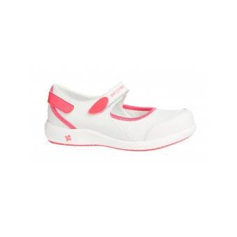 Ballerine médicale blanche et rose Nelie Oxypas - 36 Ballerine médicale blanche et rose Nelie Oxypas - 36