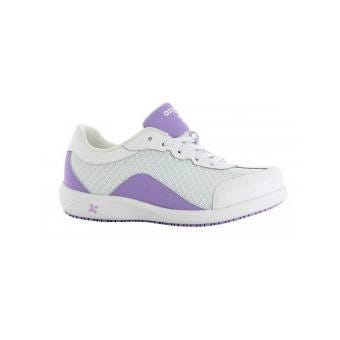 Basket hôpital blanche et parme pour Femme Ivy Oxypas - 38 Basket hôpital blanche et parme pour Femme Ivy Oxypas - 38