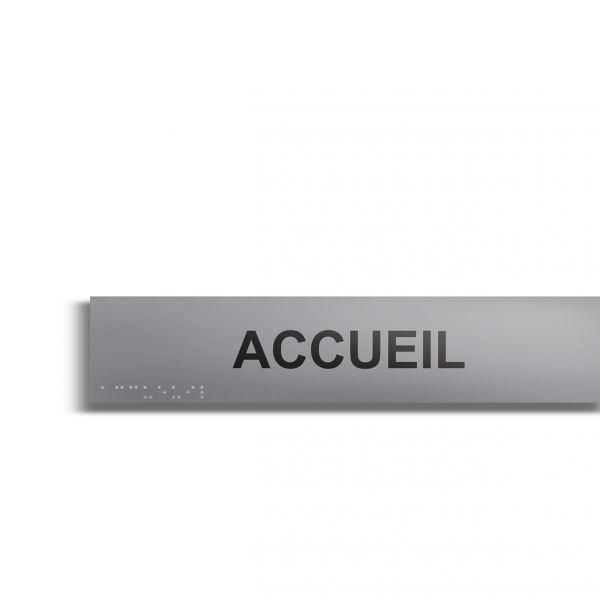 Accueil plaque de porte en braille et relief plaque alu Accueil plaque de porte en braille et relief plaque alu