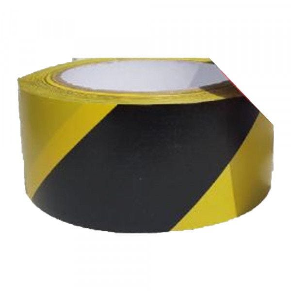 Adhésif de marquage au sol Noir et Jaune - 33mx5cm Adhésif de marquage au sol Noir et Jaune - 33mx5cm