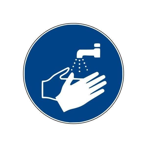 Rouleau mini-picto'lavage des mains obligatoire' m011 50mm