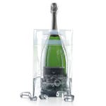 Ice.bag® square king size transp - 1 magnum 3 bouteilles 15+15x27,5cm x60 pcs