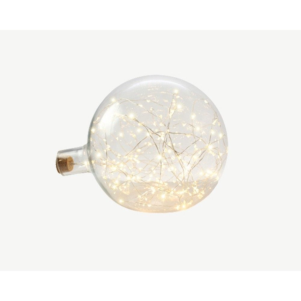 Bocal en verre micro led blanc chaud Bocal en verre micro led blanc chaud