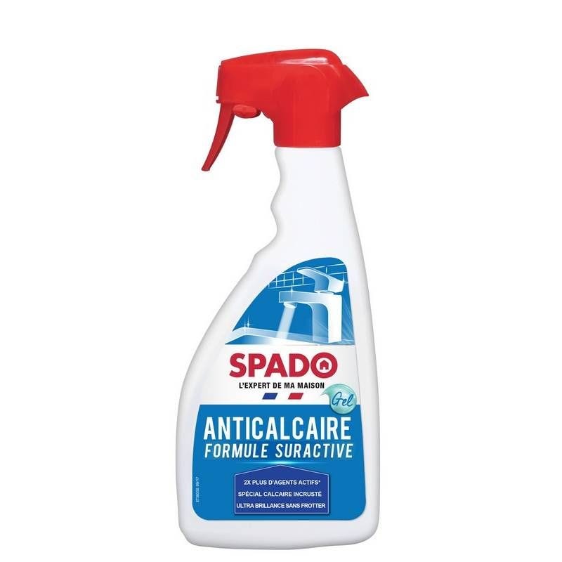 Anticalcaire suractif gel pistolet Spado 500 ml par 6 Anticalcaire suractif gel pistolet Spado 500 ml par 6