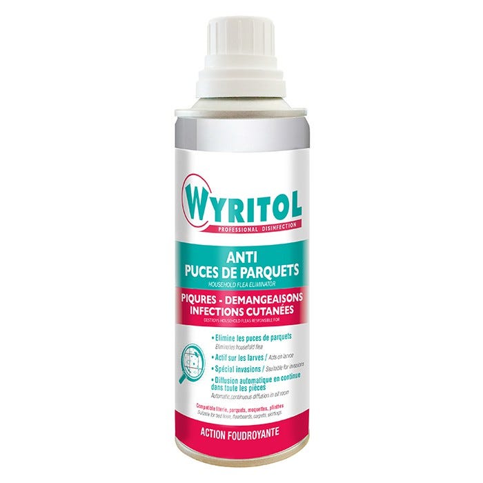 Anti puces de parquets aérosol Wyritol 200 ml Anti puces de parquets aérosol Wyritol 200 ml