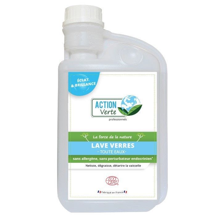 Action verte lave verres Ecocert, 1kg Action verte lave verres Ecocert, 1kg