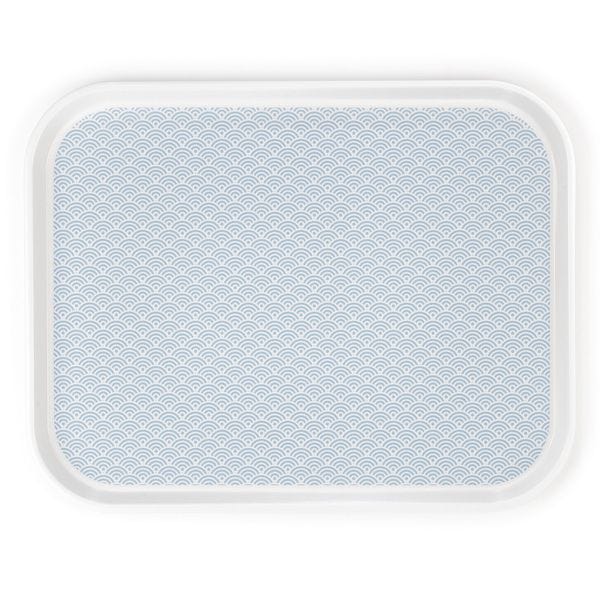 Plateau poly styl 32,5 x 26,5 cm japon small gris bleu platex - par 20