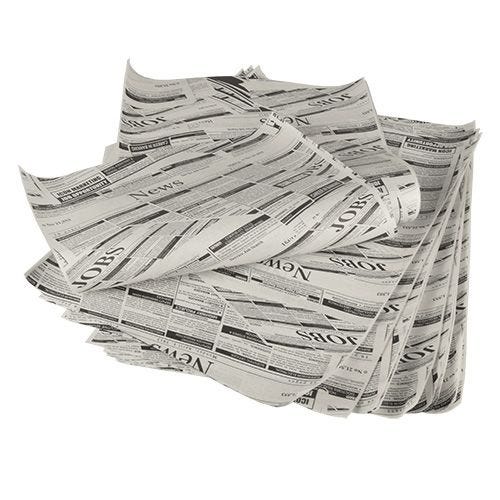 Papier emballage, Papier sulfurisé 35x25 cm ''Newsprint'' ingraissable - par 5kg Papier emballage, Papier sulfurisé 35x25 cm ''Newsprint'' ingraissable - par 5kg
