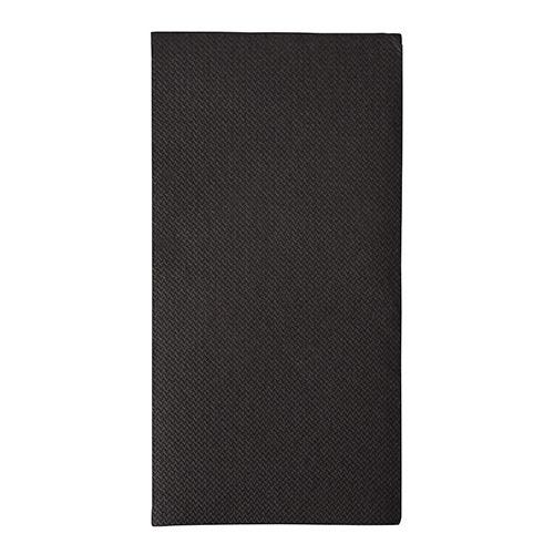 Serviette ''ROYAL Collection'' pliage 1/8 40 cm x 40 cm noir par 250