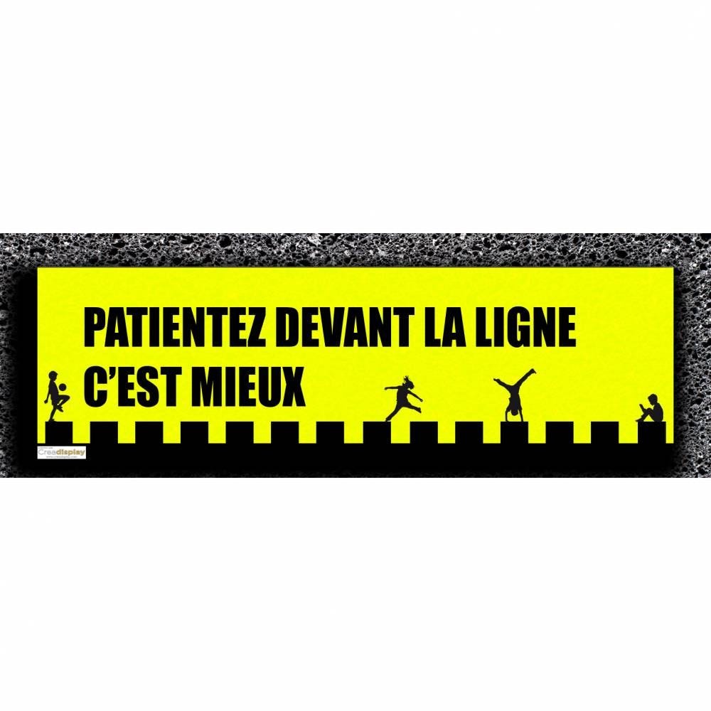 Adhésif de sol - Devant la ligne - 60x20 cm - Vendu par 12 Adhésif de sol - Devant la ligne - 60x20 cm - Vendu par 12