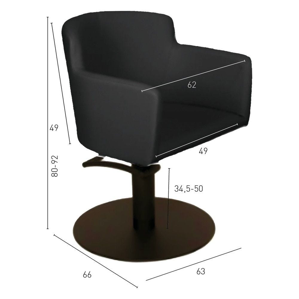 Fauteuil de coiffage goya noir Fauteuil de coiffage goya noir