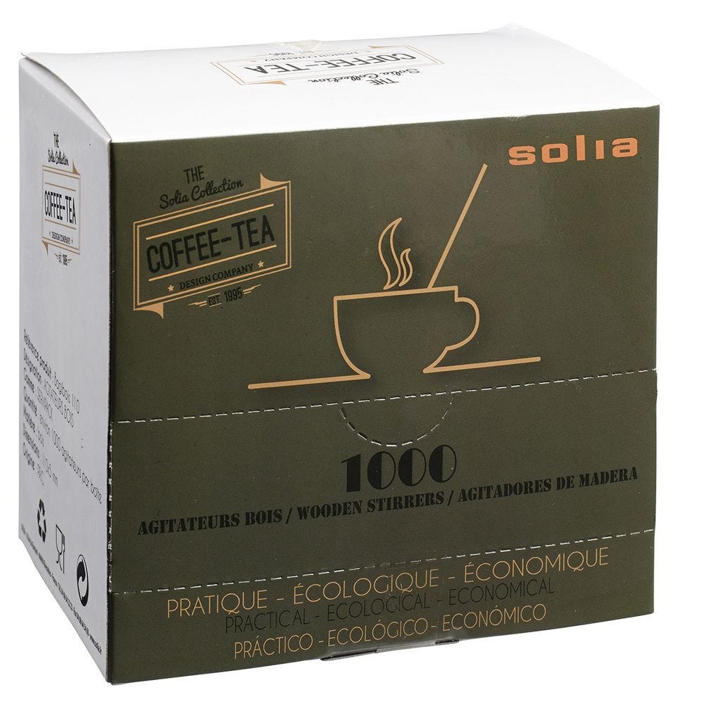 Agitateur bois 110x5x1 mm en boite distributrice de 1000 - par 10000 Agitateur bois 110x5x1 mm en boite distributrice de 1000 - par 10000