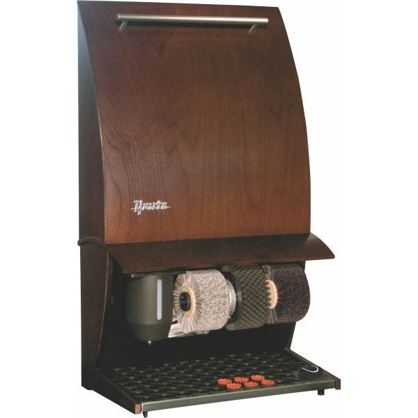 Cireuse elégance plus bois noyer - dimensions : l 50 x p 30 x h 86 cm Cireuse elégance plus bois noyer - dimensions : l 50 x p 30 x h 86 cm