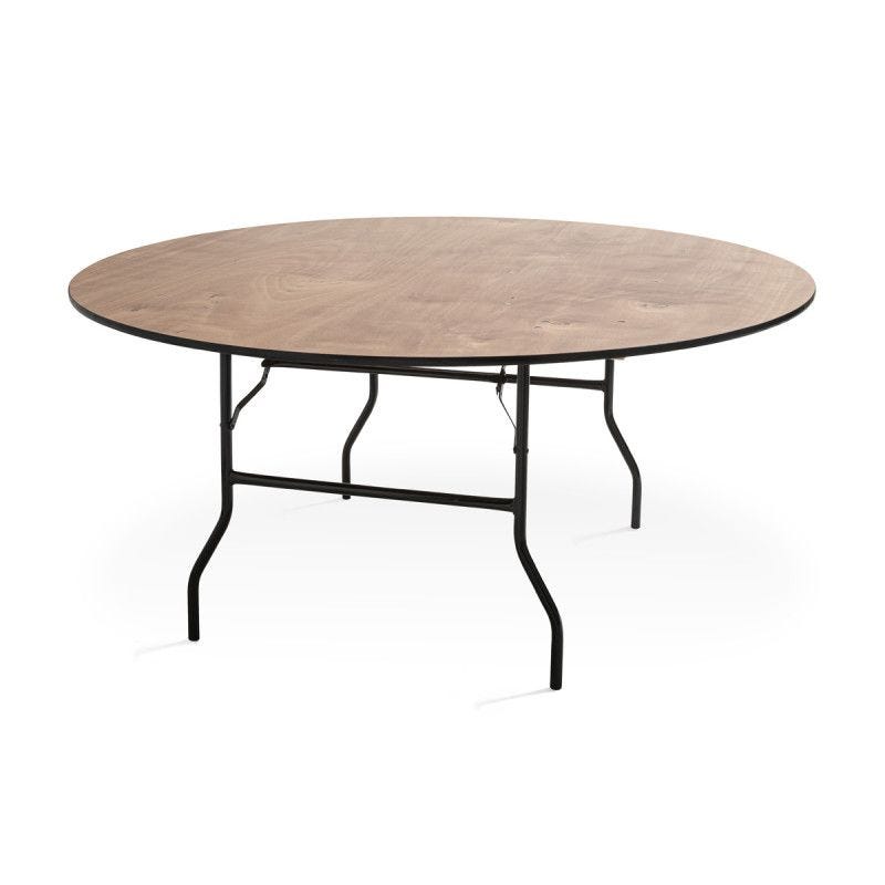 Table pliante ronde PRO+ MONOBLOC bois Ø 150x76 cm