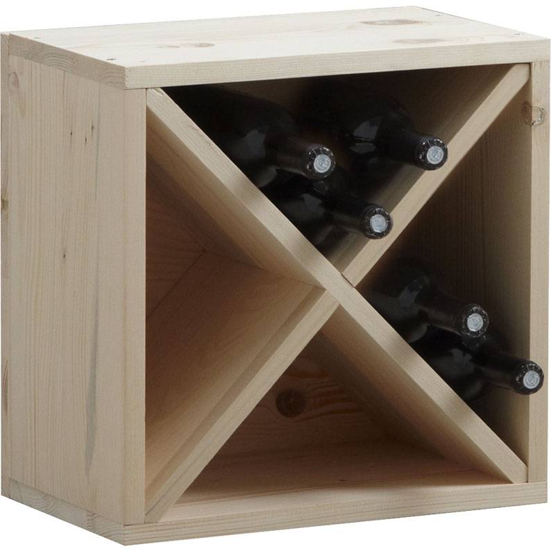 Casier à bouteilles en épicéa 40x25x40 Casier à bouteilles en épicéa 40x25x40
