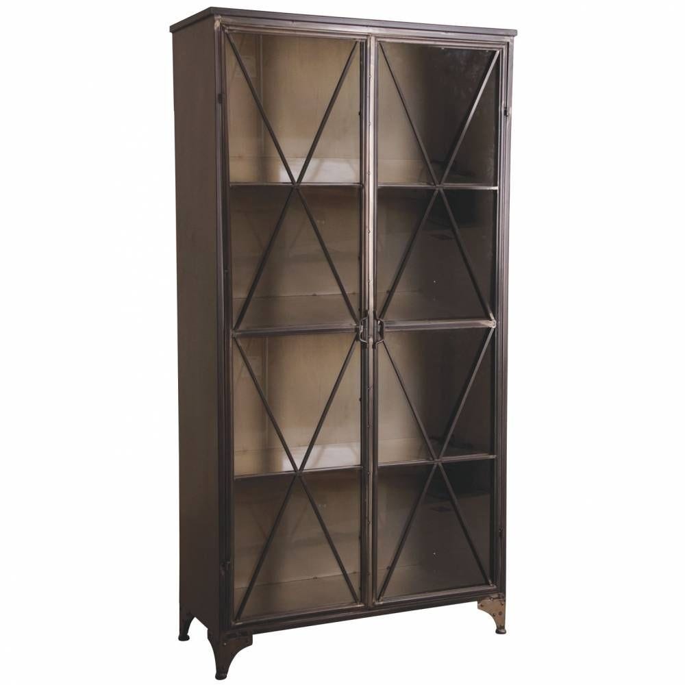Armoire en métal et verre 97x39x187 Armoire en métal et verre 97x39x187