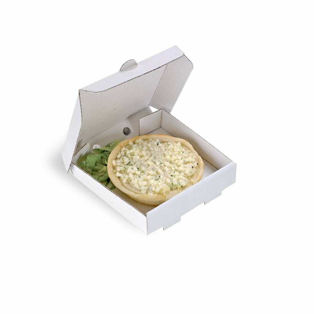 Mini boîte à pizza en carton blanc 9 x 9 cm Par 100