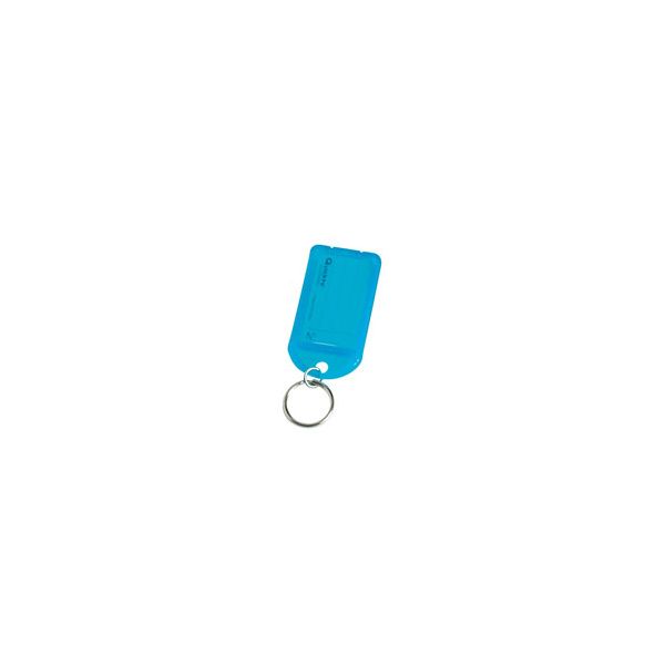 Porte-clés incassables bleus - Lot de 10 - L 30 x P 6 x H 60 mm