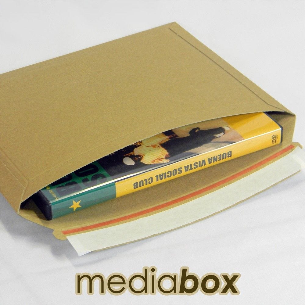 Enveloppe carton MEDIA-BOX compatible Lettre Suivie/Lettre Max 234x180mm- par 50
