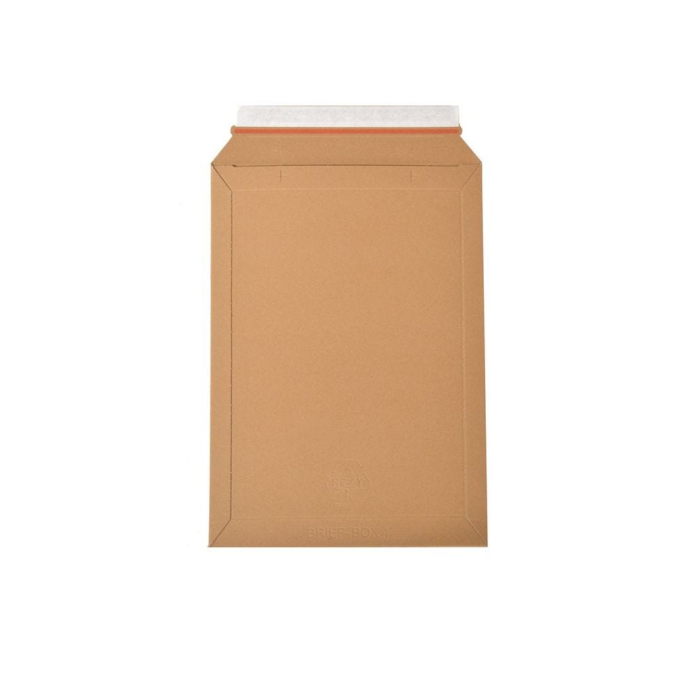 Enveloppe carton B-Box 4 MARRON format 250x353 mm - par 500